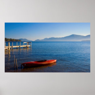 Red Kayak Poster