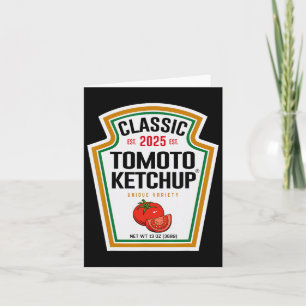 Red Ketchup Diy Halloween Kostümpassgruppe K Karte