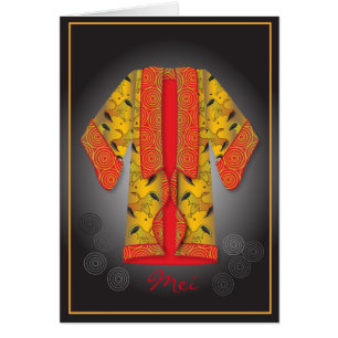 Red Kimono Card