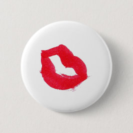 Red Kiss Button