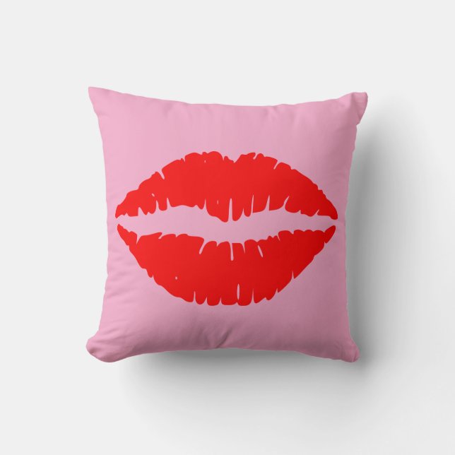 RED KISS LIPS PILLOWS KISSEN (Vorderseite)