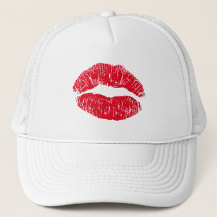 Red Kissing Lips Truckerkappe