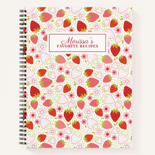 Red Kitchen Rezept Kochbuch Notizbuch (Vorderseite)