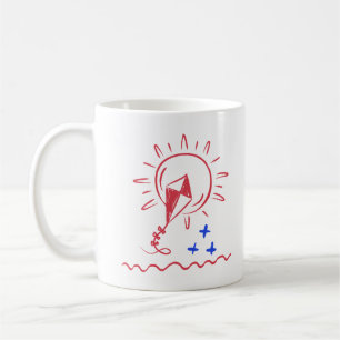 Red Kite Muster Coffee Cup Kaffeetasse