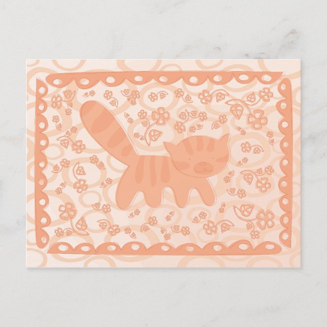 Red Kitten1 Postkarte (Vorderseite)