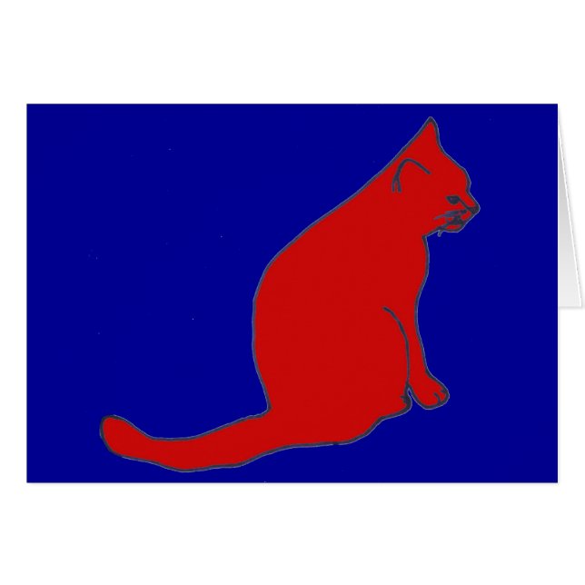Red Kitty Card (Vorderseite (Horizontal))