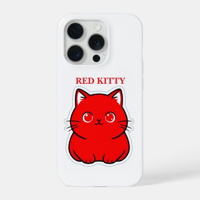 RED KITTY iPhone HÜLLE (Rückseite)