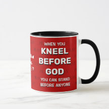 Red KNEEL VOR GOTTES Gebet