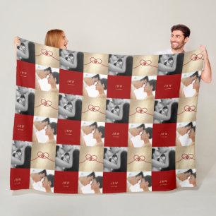 Red Knot Gewerkschaft Double Happiness Chinesische Fleecedecke