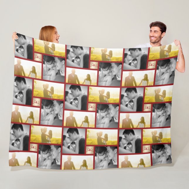 Red Knot Gewerkschaft Double Happiness Chinesische Fleecedecke (Beispiel)