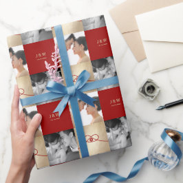 Red Knot Gewerkschaft Double Happiness Chinesische Geschenkpapier