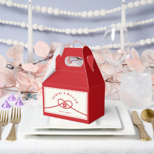 Red Knot Gewerkschaft Double Happiness Chinesische Geschenkschachtel