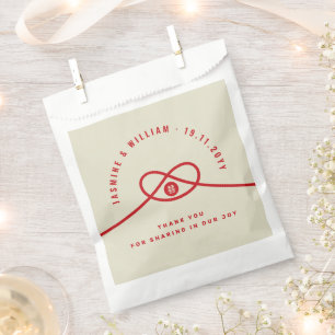 Red Knot Gewerkschaft Double Happiness Chinesische Geschenktütchen