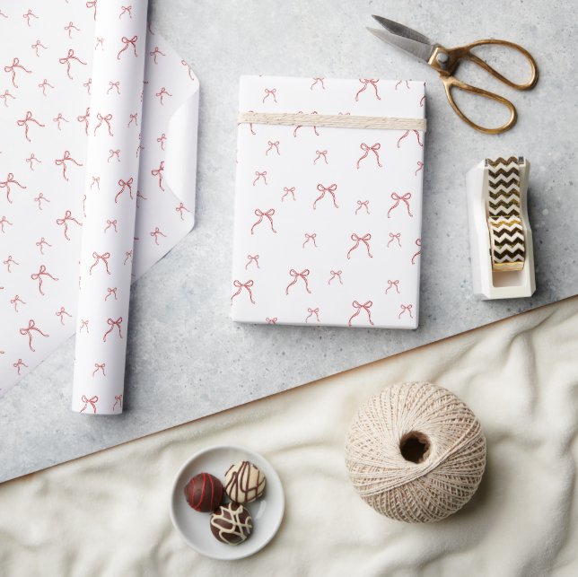 Red Knot Weihnachtsverpackung Geschenkpapier (Kunsthandwerk)