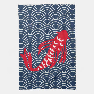 Red Koi Fish Geschirrtuch