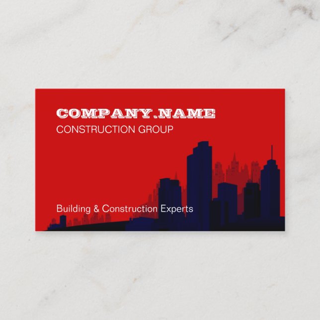 Red Kommerziell Real Anwesen Business Card Visitenkarte (Vorderseite)