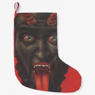 Red Krampus Tongue Kleiner Weihnachtsstrumpf