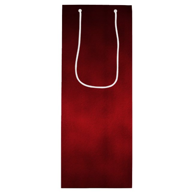 Red Künstlerisch Gothic Ombre Geschenktüte Für Weinflaschen (Vorderseite)