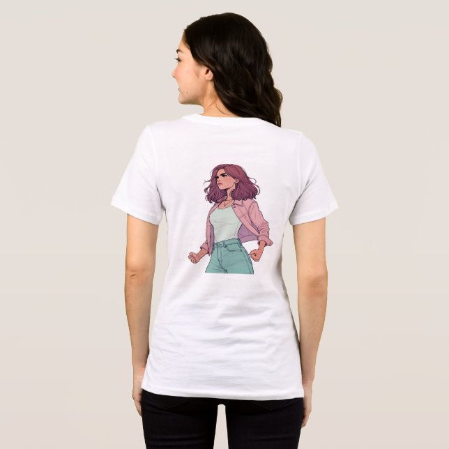 RED LA CHICA BRAVA T - SHIRT - FIERCE LATINA ZURÜC (Rückseite voll)