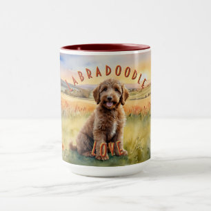 Red Labradoodle, individualisierbarer landwirtscha Tasse
