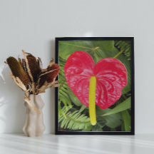 Red Laceleaf Bloom Floral