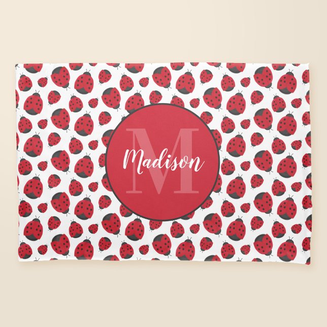 Red Ladybug Pattern Personalisiert Kissenbezug (Von Creator hochgeladen)