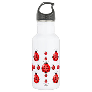 Red Ladybug Pattern Trinkflasche