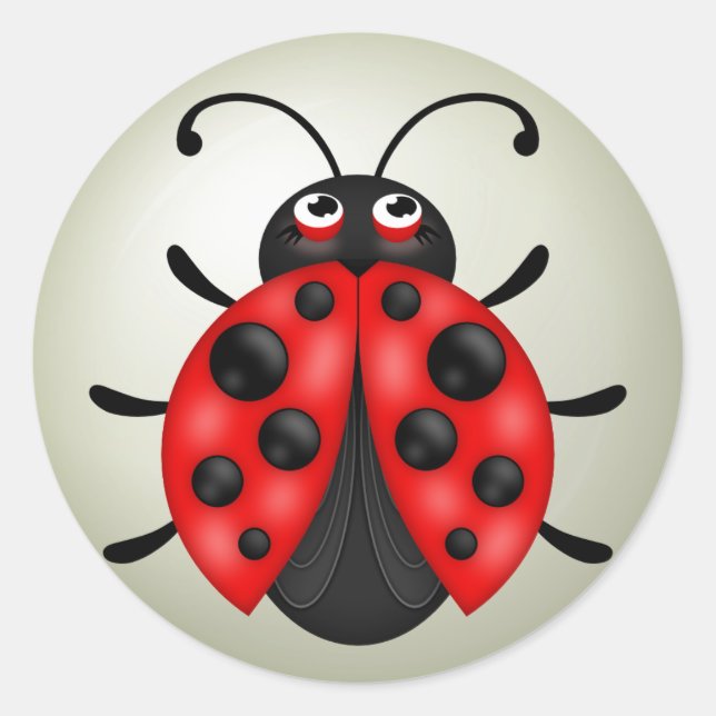 Red Ladybug Sticker Sheets (Vorderseite)