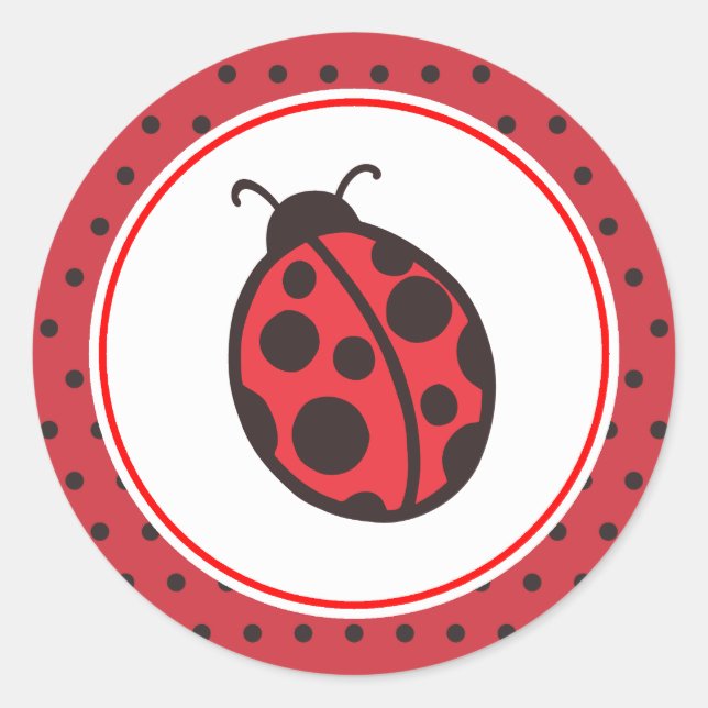 Red Ladybug Stickers (Vorderseite)
