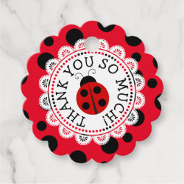 Red Ladybug Vielen Dank Personalisierte Geschenket Geschenkanhänger