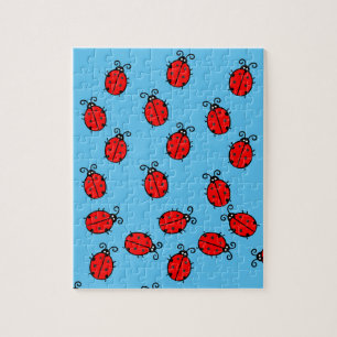 Red Ladybugs Crawling Thunder_Cove Puzzle