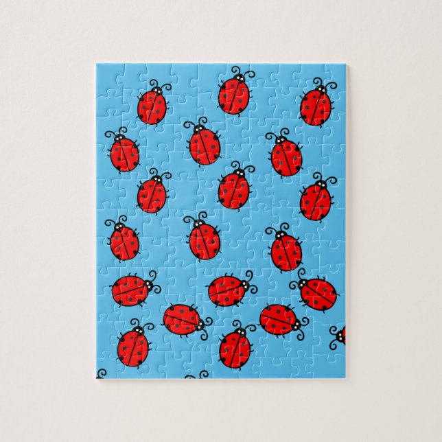Red Ladybugs Crawling Thunder_Cove Puzzle (Vertikal)