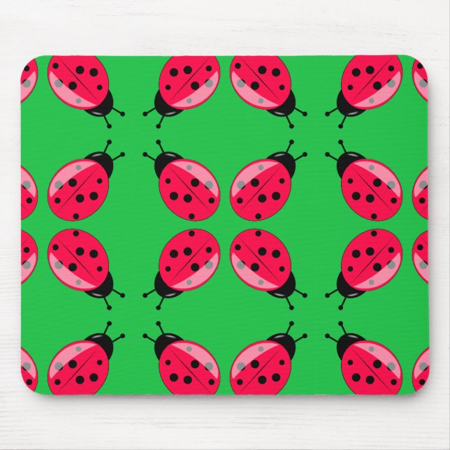 Red Ladybugs Mousepad (Vorne)