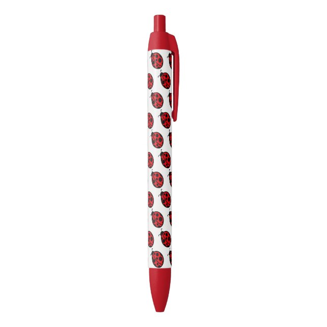 Red Ladybugs Writing Pens Gift Kugelschreiber (Unterseite (Vertikal))