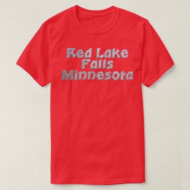 Red Lake Falls Minnesota T-Shirt (Design vorne)