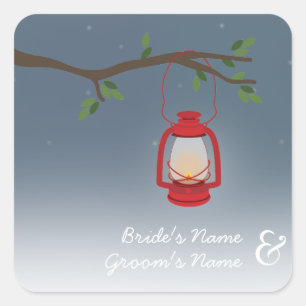 Red Lantern Abend Outdoor Wedding Sticker