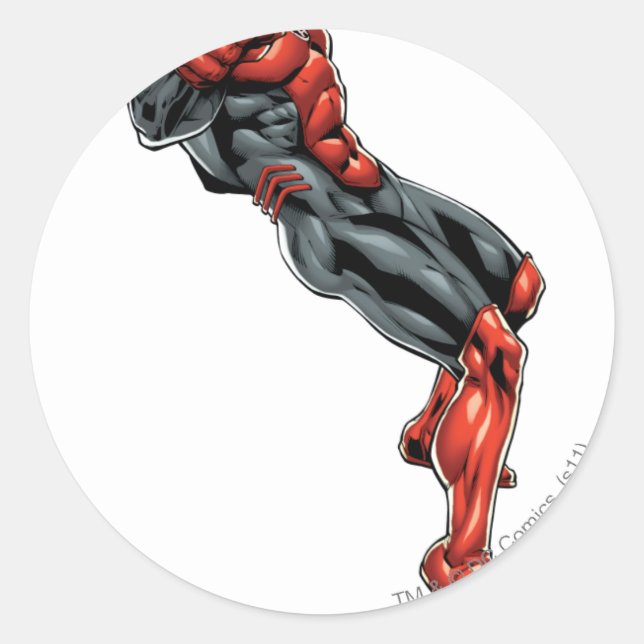 Red Lantern Corps - Rage Leaning 2 Runder Aufkleber (Vorderseite)