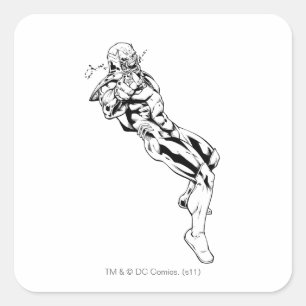 Red Lantern Corps - Rage Leaning 3 Quadratischer Aufkleber