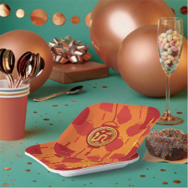 Red Lanterns Chinese Snake New Year SqP Pappteller