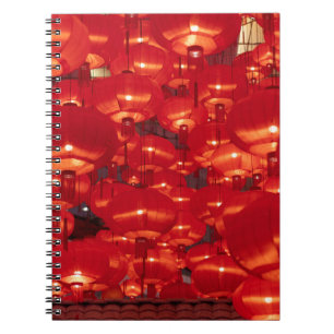 Red Lanterns Chinesisches Neujahr Notizblock