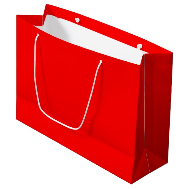 Red Large Gift Bag Große Geschenktüte (Vorderseite Schrägansicht)