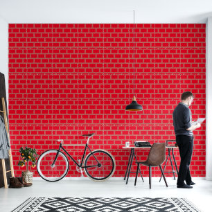 Red Lattice Geo Tapete