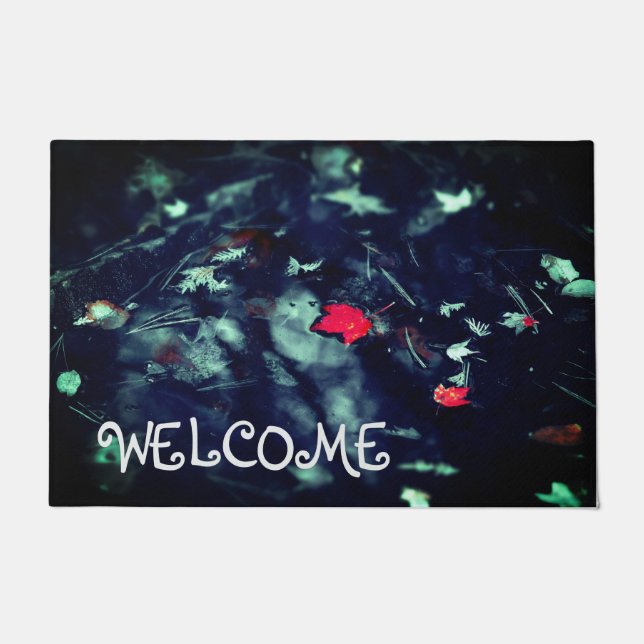 Red Leaf Welcome Mat Fußmatte (Vorderseite)