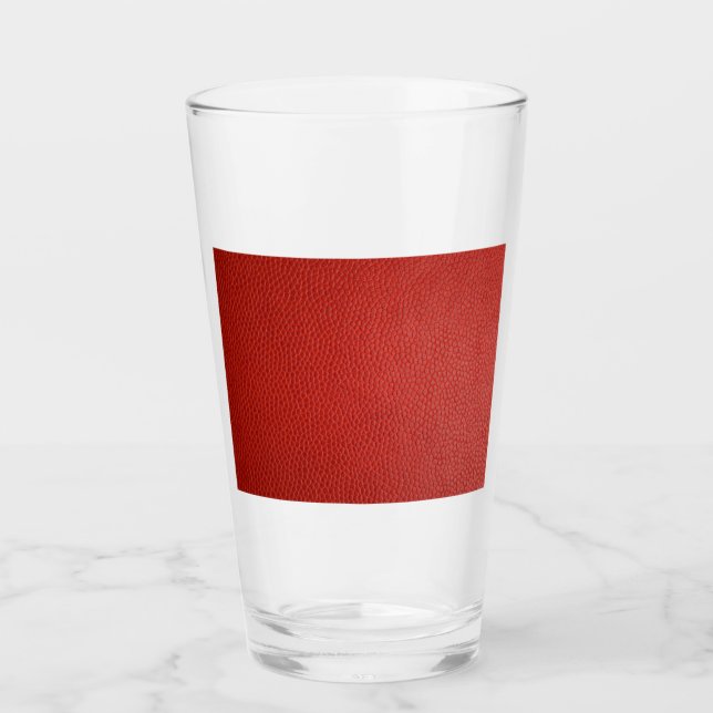 Red Leather Texture Glas (Vorderseite)