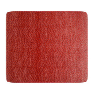 Red Leather Texture Schneidebrett