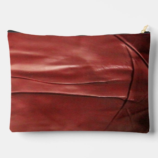 Red Leather Zubehörtasche (Rückseite)