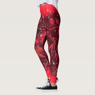 Red Leggings Bull rennt in der Starry Night