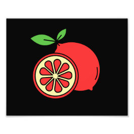 Red Lemon Fotodruck