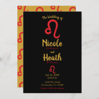 Red LEO Zodiac Astrologie Juli August Hochzeit