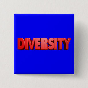 Red Letter Diversity Square Button